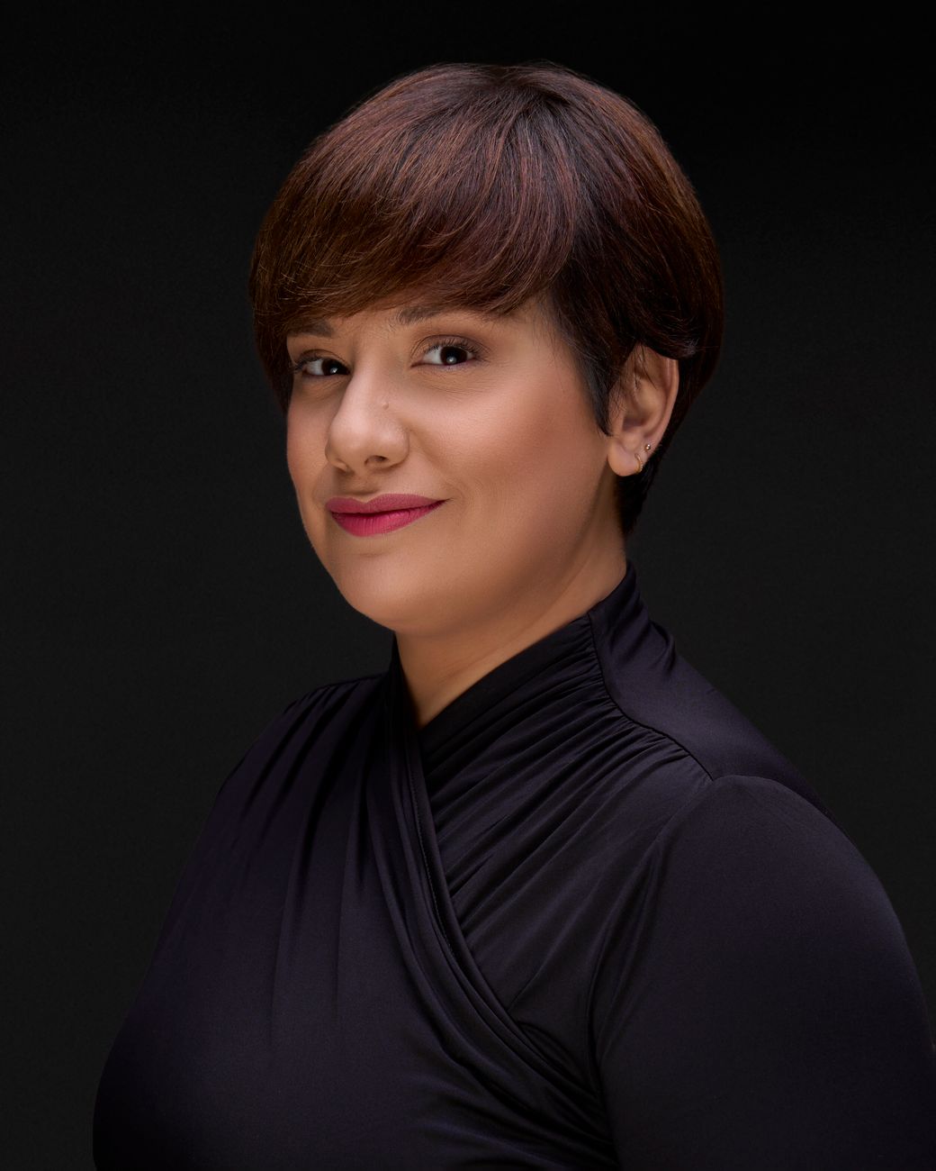 A portrait of a female client, estate owner